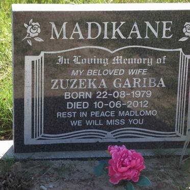 MADIKANE Zuzeka Gariba 1979-2012