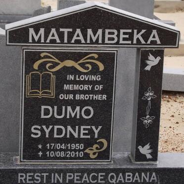 MATAMBEKA Dumo Sydney 1950-2010