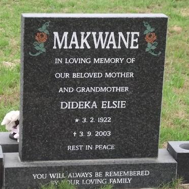 MAKWANE Dideka Elsie 1922-2003