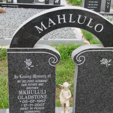 MAHLULO Mkhululi Gladstone 1957-2007