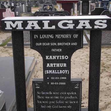 MALGAS Kanyiso Arthur 1966-2000