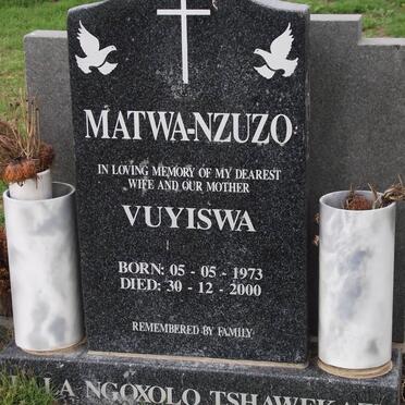 MATWA-NZUZO Vuyiswa 1973-2000