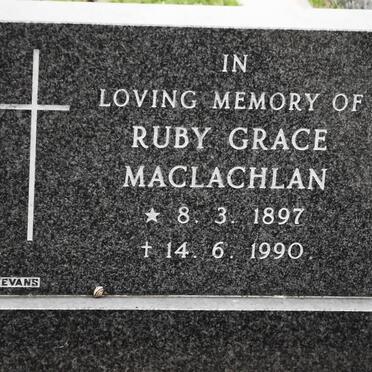 MACLACHLAN Ruby Grace 1897-1990