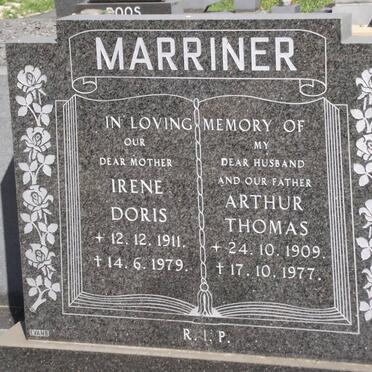 MARRINER Arthur Thomas 1909-1977 &amp; Irene Doris 1911-1979