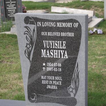 MASHIYA Vuyisile 1954-2007
