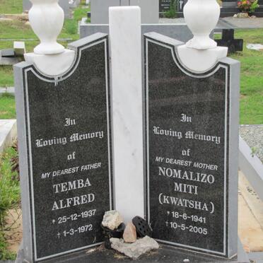 MANKAYI Temba Alfred 1937-1972 &amp; Nomalizo Miti 1941-2005