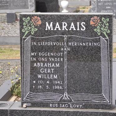 MARAIS Abraham Gert Willem 1942-1986