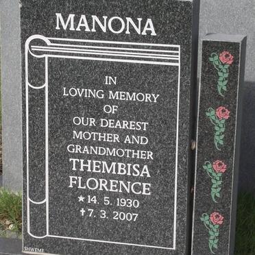MANONA Thembisa Florence 1930-2007