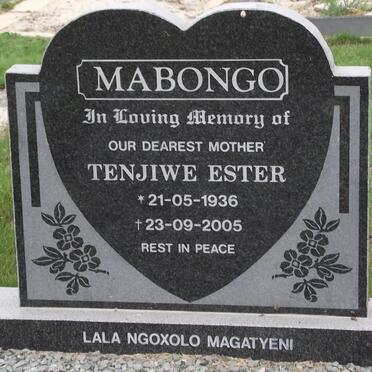 MABONGO Tenjiwe Ester 1936-2005