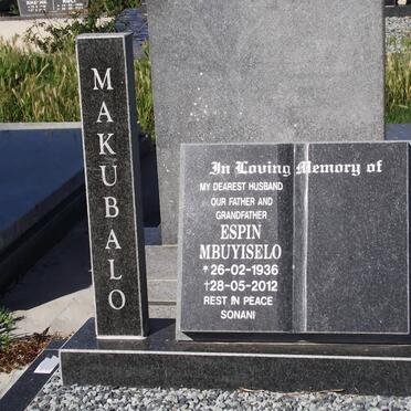 MAKUBALO Espin Mbuyiselo 1936-2012