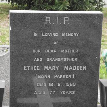 MADDEN Ethel Mary nee PARKER -1969