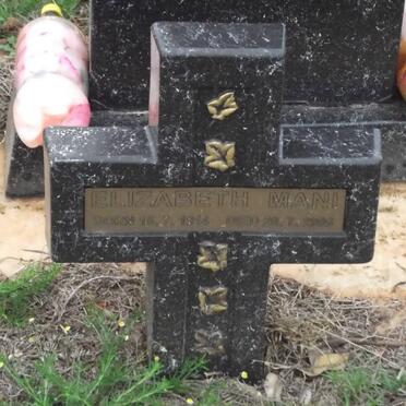 MANI Elizabeth 1914-2003