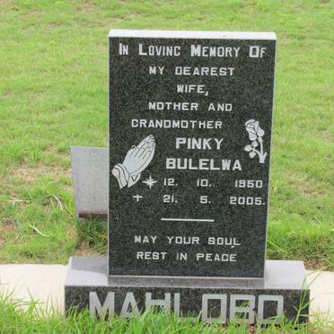 MAHLOBO Pinky Bulelwa 1950-2005
