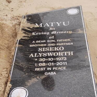 MATYU Siseko Alysworth 1973-2011