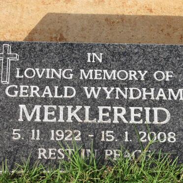 MEIKLEREID Gerald Wyndham 1922-2008