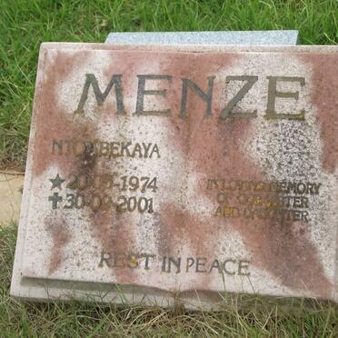 MENZE Ntombekaya 1974-2001