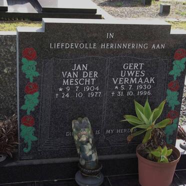 MESCHT Jan, van der 1904-1977 :: VERMAAK Gert Uwes 1930-1996