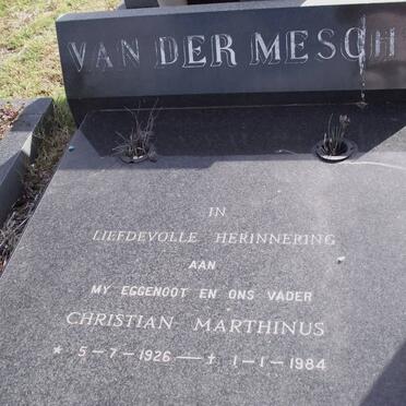 MESCHT Christian Marthinus, van der 1926-1984