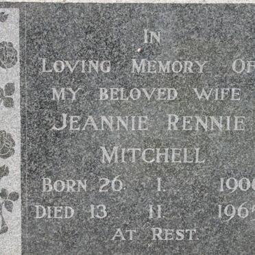 MITCHELL Jeannie Rennie 1906-1965