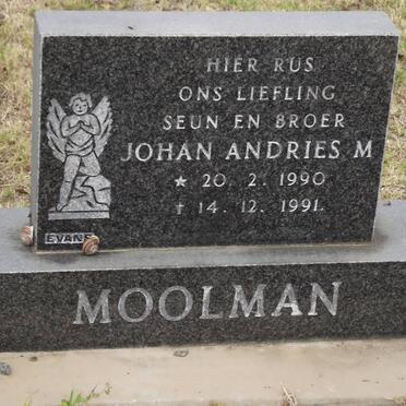 MOOLMAN Johan Andries M. 1990-1991