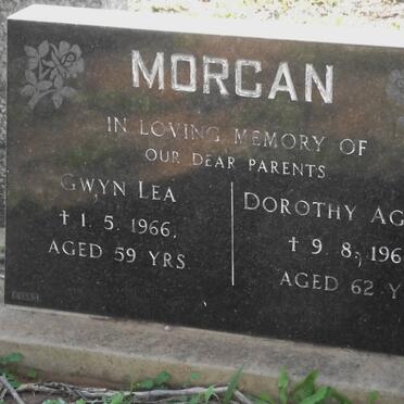MORGAN Gwyn Lea -1966 &amp; Dorothy Agatha -1966