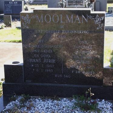 MOOLMAN Hans Jurie 1907-1985 &amp; Christina J. 1905-1989