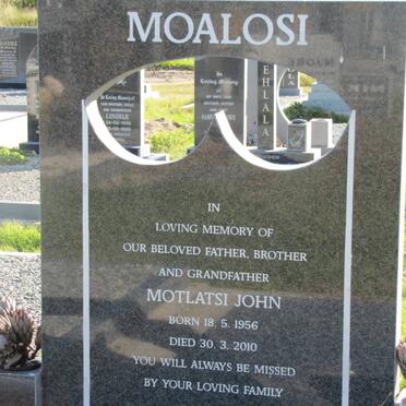 MOALOSI Motlatsi John 1956-2010