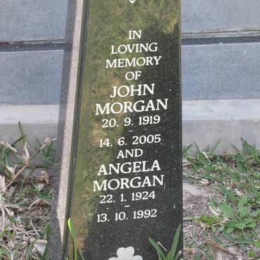 MORGAN John 1919-2005 &amp; Angela 1924-1992