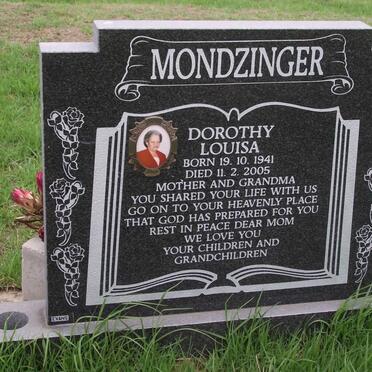 MONDZINGER Dorothy Louisa 1941-2005