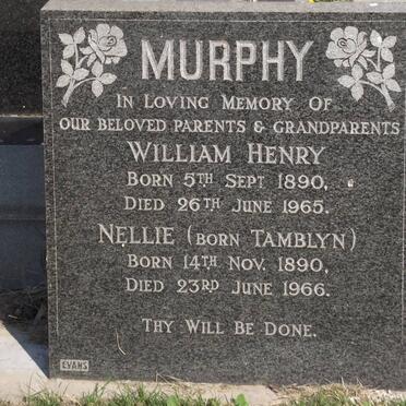 MURPHY William Henry 1890-1965 &amp; Nellie TAMBLYN 1890-1966