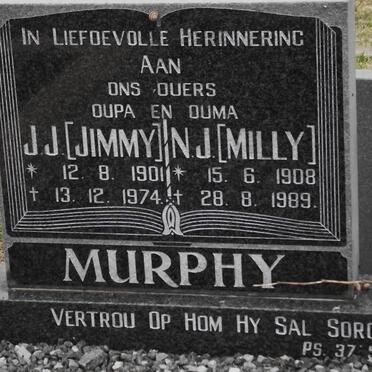 MURPHY J.J. 1901-1974 &amp; N.J. 1908-1989