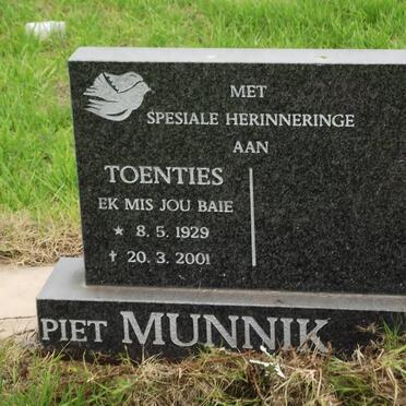 MUNNIK Pieter George 1929-2001