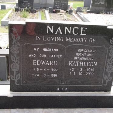 NANCE Edward 1907-1981 :: BOTHMA Kathleen formerly NANCE 1915-2009