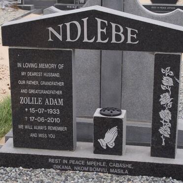 NDLEBE Zolile Adam 1933-2010