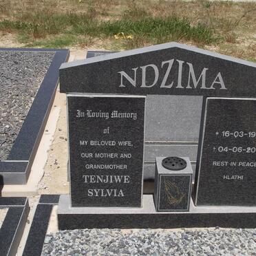 NDZIMA Tenjiwe Sylvia 1947-2012