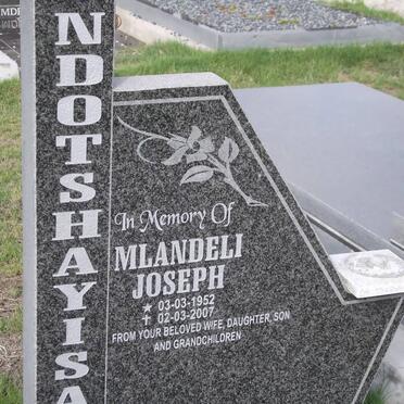 NDOTSHAYISA Mlandeli Joseph 1952-2007