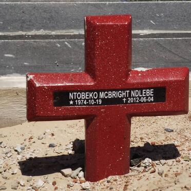 NDLEBE Ntobeko Mcbright 1974-2012