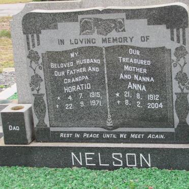 NELSON Horatio 1915-1971 &amp; Anna 1912-2004