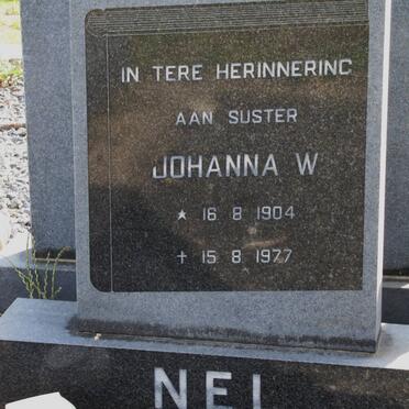 NEL Johanna W. 1904-1977