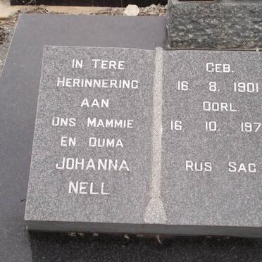 NELL Johanna 1901-1972