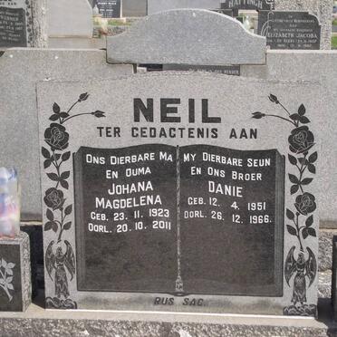 NEIL Danie.J. 1951-1966 &amp; Johanna Magdalena 1923-2011