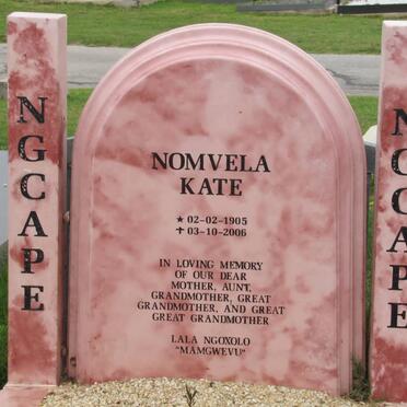 NGCAPE Nomvela Kate 1905-2006