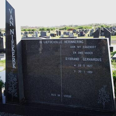 NIEKERK Sybrand Gerhardus, van 1927-1991