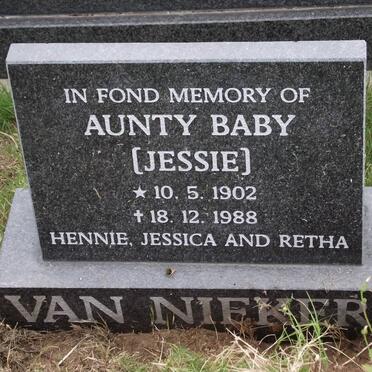 NIEKERK Jessie, van 1902-1988