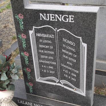 NJENGE Hombakazi 1940-2007 :: NJENGE Nomso 1938-2001