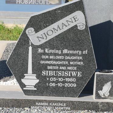 NJOMANE Sibusisiwe 1980-2009