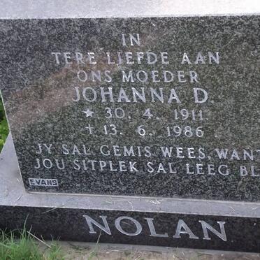 NOLAN Johanna D. 1911-1986