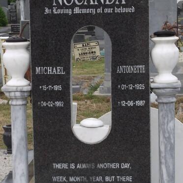 NOCANDA Michael 1915-1992 &amp; Antoinette 1925-1987