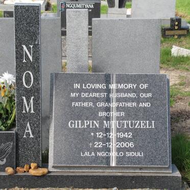 NOMA Gilpin Mtutuzeli 1942-2006