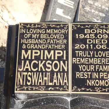 NTSWAHLANA Mpimpi Jackson 1945-2011